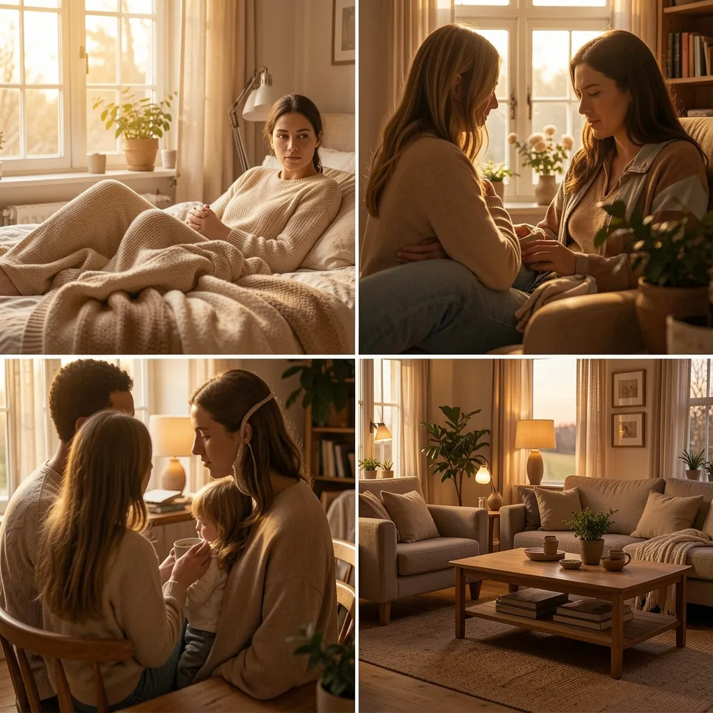 Shelf with planning tools and notebooks